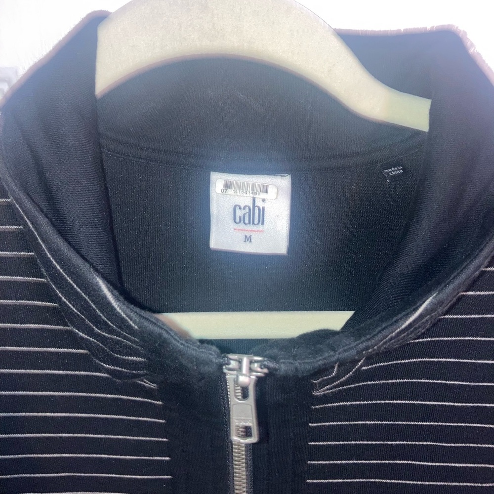 Cabi Stripped Black & White Jacket - Picture 5 of 14
